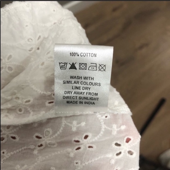 ASOS White Skinny Pant Embroidered Pant High Waist - Picture 7 of 7